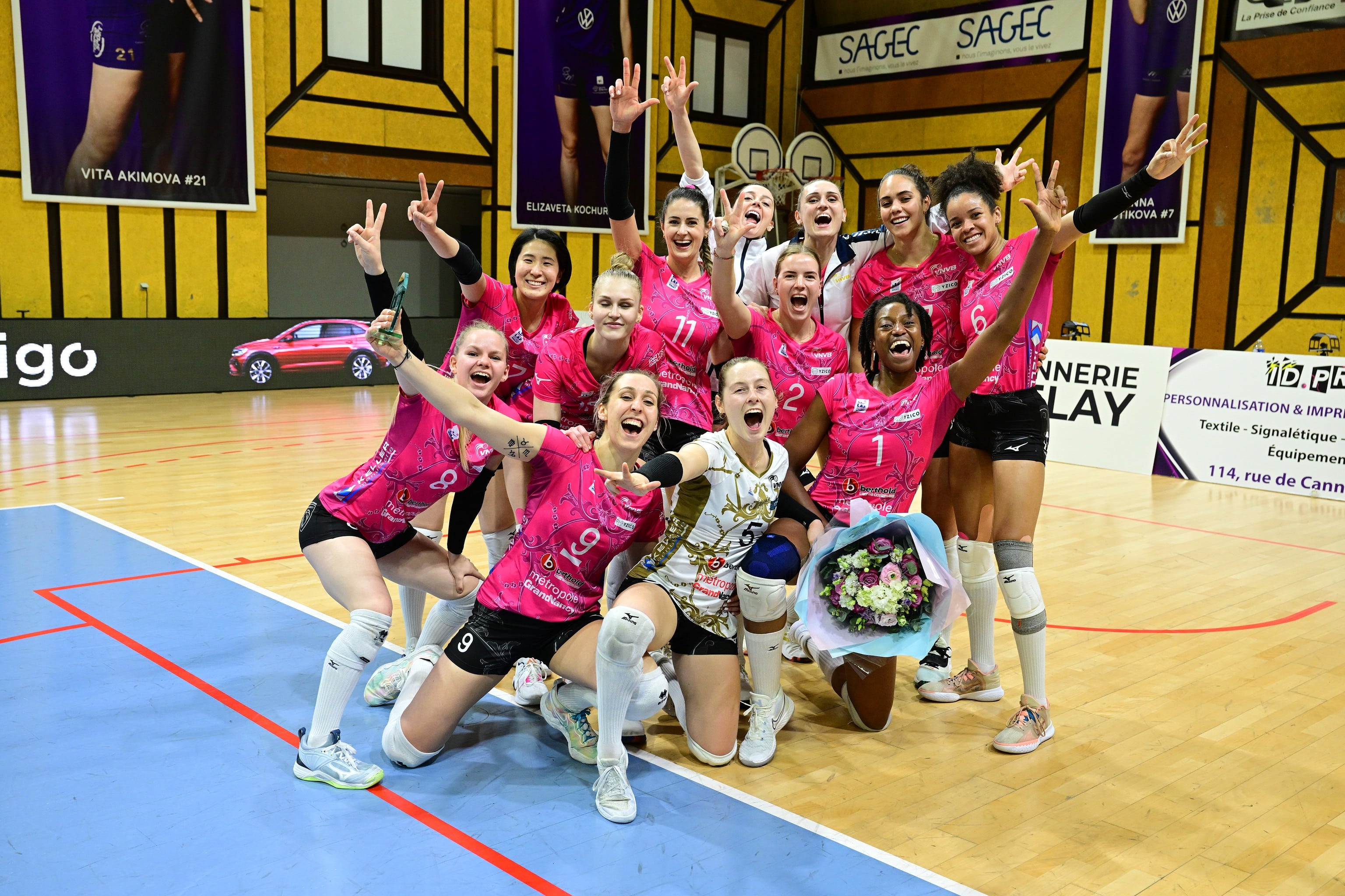 equipe-joie Victoire contre Le Cannet